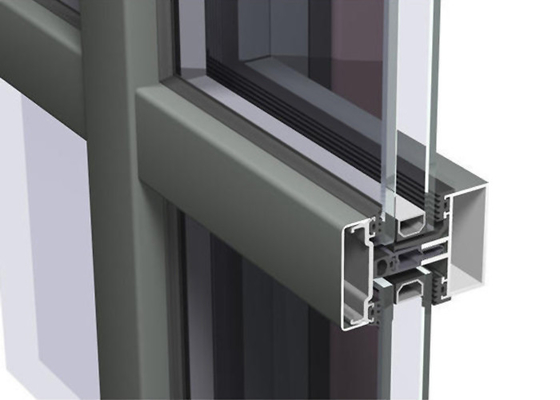 Porcellana Facilità di pulizia Facciata continua Profili in alluminio, parete divisoria unitizzata Certificata GB fornitore