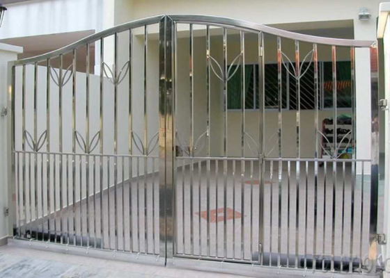 Porcellana Porte di sicurezza in acciaio inox con superficie liscia, porte anteriori in acciaio moderne con logo targhetta fornitore