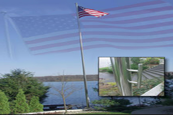 Porcellana Velocità innalzata su misura della bandiera di Palo della bandiera dell&amp;#39;acciaio inossidabile regolabile fornitore