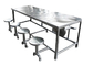 Tavolo da pranzo e sedie modello in acciaio inossidabile di qualsiasi dimensione disponibile fornitore