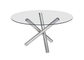 Tabella di vetro dell&amp;#39;acciaio inossidabile di progettazione speciale, approvata CE del tavolo da pranzo dell&amp;#39;acciaio inossidabile fornitore