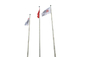 Palo della bandiera piccolo dell&amp;#39;ufficio leggero, base rotonda del basamento dell&amp;#39;asta della bandiera conica interna fornitore